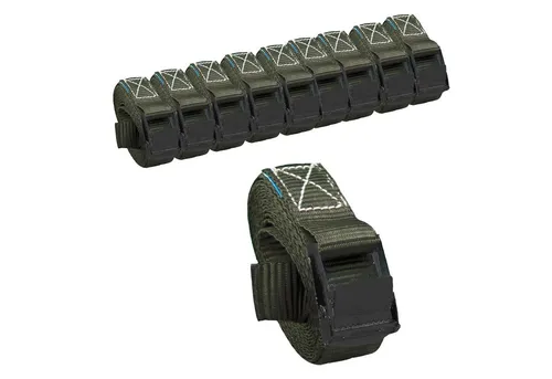 TRUTZHOLM Spanngurt Profi Zurrgurt Gurt Klemmschloss Auto 1-tlg 2,5m 250 kg Anthrazit (Set, 10-St) reißfest