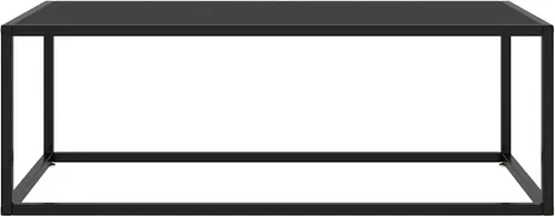 vidaXL Couchtisch Schwarz mit Schwarzem Glas 100x50x35 cm von vidaXL