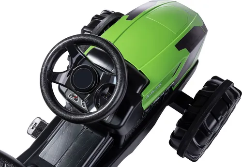 Rolly Toys rollyFarmtrac Deutz-Fahr 5120 für Kinder - Tretfahrzeug für Kinder von 3-8 Jahren, mit verstellbarem Sitz und Flüsterlaufreifen für leisen Fahrspaß im Freien.