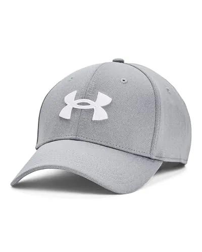 Under Armour® Baseball Cap MEN'S UA BLITZING grau M (56/58) - Sportliche Cap aus 100% Polyester, ideal für aktive Tage und Maschinenwäsche, Größe M (56/58), in stylischem Steel/White.