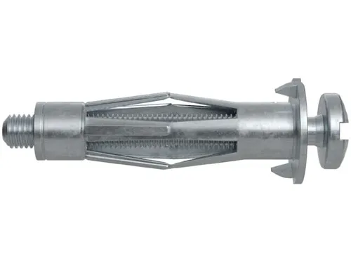 Fischer Hohlraum-Metalldübel HM 6 x 37 S mit metrischer Schraube - Vielseitiger Hohlraum-Metalldübel für Plattenbaustoffe von 3-50 mm. Einfache Montage mit Zange oder Schraubendreher, mehrfaches Befestigen durch metrisches Innengewinde möglich. Ideal für Leuchten, Bilder und leichte Wandregale.