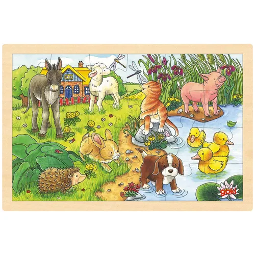 goki Einlegepuzzle Tierkinder II 57890 von goki