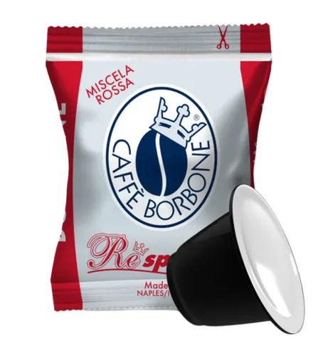CAFFÈ BORBONE RESPRESSO - MISCELA ROSSA - Box 50 NESPRESSO KOMPATIBLE KAPSELN 5g