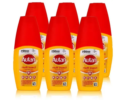 Autan Multi Insect Insektenschutz Pumpspray 100ml (6er Pack) - Insektenschutz für optimalen Schutz gegen verschiedene Insekten, ideal für Reisen und Outdoor-Aktivitäten, Made in Germany.