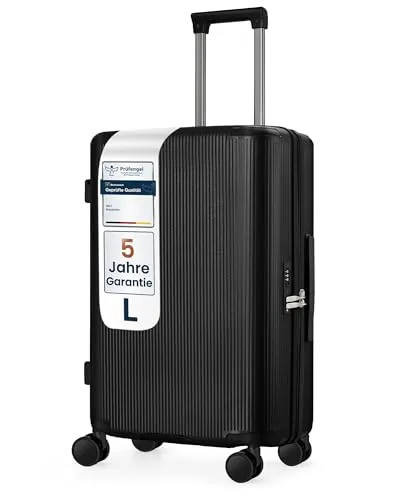 4FLY Leichter Premium Hartschalen-Reisekoffer L – 68 cm Trolley mit TSA-Schloss
