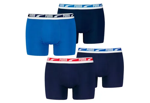 PUMA BODYWEAR Boxershorts Everyday Bodywear, 4er Pack XL mit Logo-Bund - Bequeme Boxershorts im 4er Set für den täglichen Tragekomfort. Aus hochwertiger Baumwoll-Elasthan-Mischung für optimale Passform und angenehmes Tragegefühl.