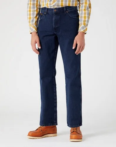 Wrangler Texas Regular-fit-Jeans in Coalblue Stone - Stylische Regular-fit-Jeans von Wrangler, ideal für lässige Outfits und optimalen Tragekomfort.