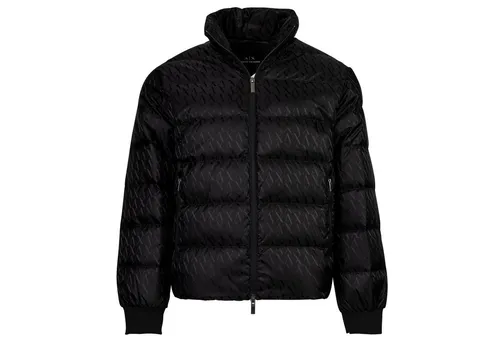 Armani Exchange Daunenjacke Xm001580_af16628 in Schwarz 2XL - Funktionsjacke mit elegantem Ton-in-Ton-Logo, ideal für stilvolle Looks. Reißverschluss und praktische Seitentaschen bieten Komfort und Funktionalität.