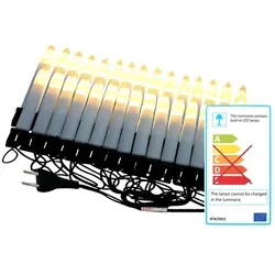 Weihnachtsbaum LED Lichterkette 30 Kerzen 7,3 m warmweiss f ̧r innen