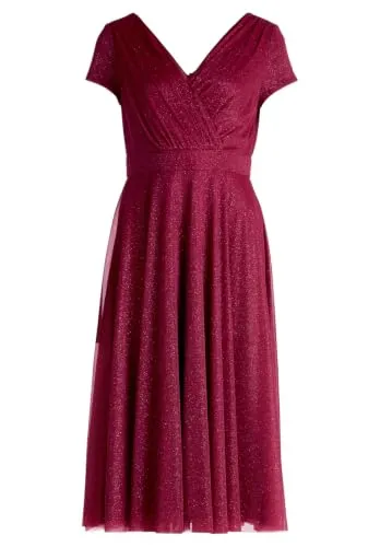 Cocktailkleid VERA MONT im Glitzer-Look in rot von Vera Mont