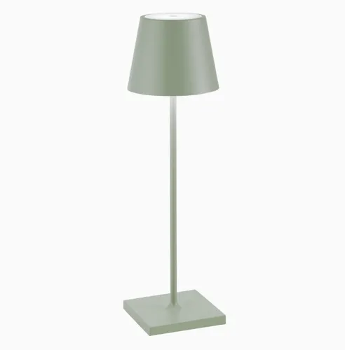 Zafferano Poldina Pro LED-Tischleuchte Salbeigrün in beige von Zafferano