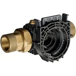 Grünbeck cliQlock-Basismodul DN32 101000090000 - Sanitärinstallation mit integriertem Rückflussverhinderer, ideal für platzsparende Technikräume und kompatibel mit verschiedenen Grünbeck Produkten.