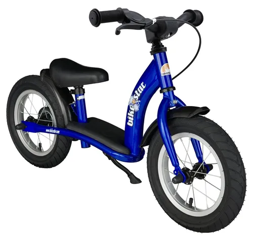BIKESTAR Kinderlaufrad Classic 12 Zoll mit Bremse in blau von BIKESTAR