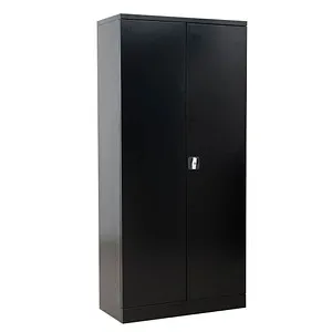 G-Office Mehrzweckschrank UNC.19/N - Robuster Metall-Schrank - Werkstatteinrichtung mit abschließbaren Flügeltüren, ideal für Sicherheit und Ordnung. 3 höhenverstellbare Fachböden und Kleiderabteil bieten vielseitige Nutzungsmöglichkeiten.