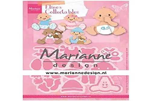 Marianne Design COL1479 Collectables Eline's Babies Sammelfiguren Eline Babys, Metall, rose, S