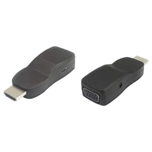 PremiumCord HDMI-VGA-Konverter mit 3,5-mm-Stereo-Klinkenbuchse