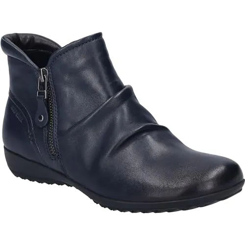 Josef Seibel Naly 41 Schlupfboots Stiefelette - Wanderschuhe mit gerafftem Schaft, wärmend und bequem, ideal für kalte Tage und entspannte Spaziergänge.