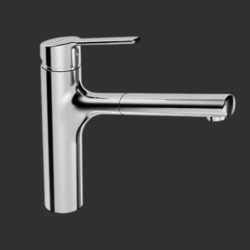 Hansa Hansaronda Küchenarmatur 03342273 - Elegante Küchenarmatur in Chrom mit schwenkbarem Auslauf und Ausziehbrause für flexibles Arbeiten. Geringer Bleianteil und verbesserter Kalkschutz durch HONEYCOMB® Struktur.