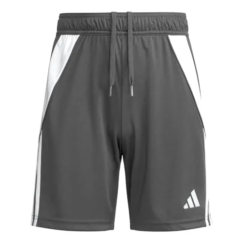 adidas Performance Tiro 24 Short Kids grauweiss, 164 - Kurze Sporthosen für Kinder, mit atmungsaktivem Material für optimalen Tragekomfort während des Sports.