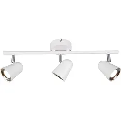 LED Deckenspot Strahler TOULOUSE 3-flammig, Weiß matt - Moderne Deckenleuchte mit schwenkbaren Spots für flexible Lichtgestaltung, ideal für Flur oder Wohnzimmer. Mit 3,5 Watt LED Modul für warmweißes Licht und 400 Lumen.