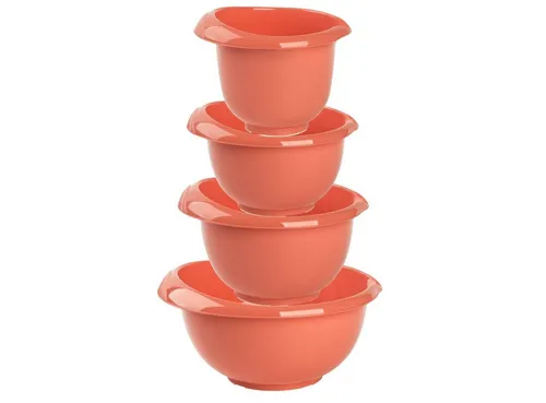 Engelland Rührschüssel Backschüssel-Set, Kunststoff, (Vorteils-Set, 4-tlg), spülmaschinengeeignet, mikrowellengeeignet, Ausgusslippe