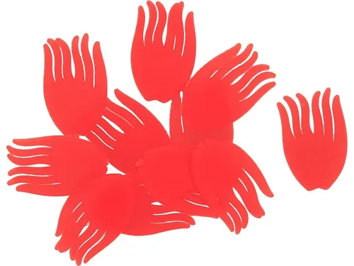 Westin Spotty Rig Fins Uv Orange XL -  16 künstliche Flossen, Rig Fischflossen 