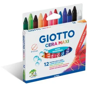 GIOTTO-Fila Wachsmalstifte Cera Maxi F291200, 12 Stück