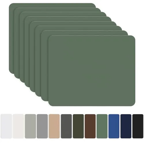 Nylon Selbstklebende Patches, OAZ 8 Stück 20x15cm Selbstklebender Wasserdichte Reparatur Patch, Nylon Flicken Selbstklebend Grün, für Zelte, Daunenjacke, Schlafsack, Tasche