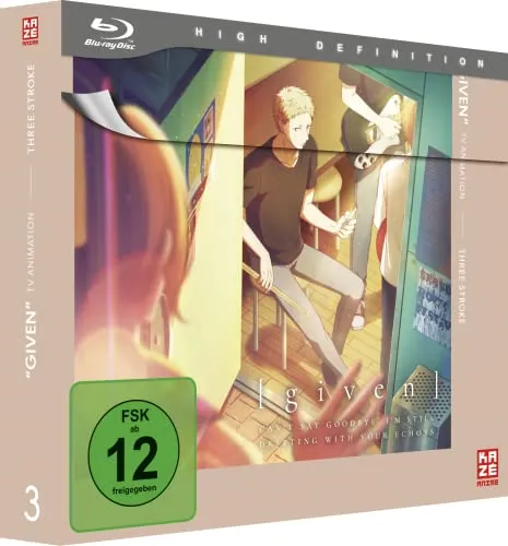 Given - Staffel 1 - Vol.3 - [Blu-ray] - Anime-Film für Musikliebhaber, mit emotionalen Geschichten und freigegeben ab 12 Jahren.