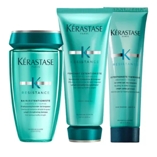 Kérastase Resistance Set Shampoo Conditioner Thermique 3er Set - Pflegeset für alle Haartypen, ideal zur Unterstützung der Haarstruktur. Mit 600 ml für langanhaltende Feuchtigkeit und Pflege.