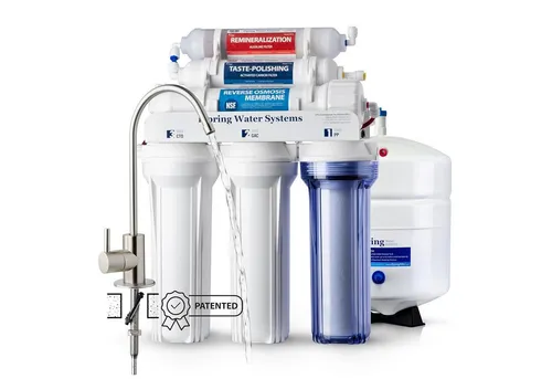 iSPRiNG RCC7AK Ersatzfilter Umkehrosmoseanlage - NSF zertifiziertes 6-stufiges Filtersystem, das Wasser mit wichtigen Mineralien anreichert und über 1.000 Schadstoffe effektiv reduziert. Genießen Sie jederzeit reines, wohlschmeckendes Wasser direkt aus Ihrer Küchenarmatur.