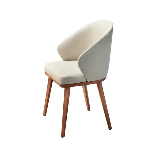 Luxuriöse 6er Set Esszimmerstühle in Beige - 6-teilige Stuhlgruppe für Küche und Esszimmer, mit Armlehnen und modernem Design. Robuste Holzfurnier-Konstruktion, pflegeleichter Polyesterbezug, ideal für stilvolle Einrichtung.