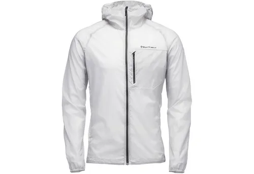 Black Diamond M Distance Wind Shell alloy (1000) XL - Hochwertige Windjacke für Herren, ideal zum Wandern und Klettern. Mit Aquavent-Technologie für überlegene Atmungsaktivität und wasserabweisenden Schutz, verstaubar in der Brusttasche.