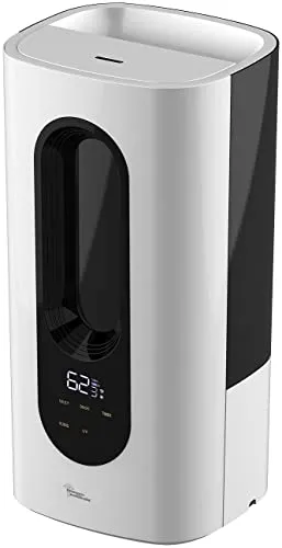 Digitaler WLAN-Luftbefeuchter mit UV-Desinfektion - Luftreiniger mit 3,5 l Kapazität und Timer-Funktion, sorgt für optimal befeuchtete Luft und reinigt sie gleichzeitig durch UV-Desinfektion.