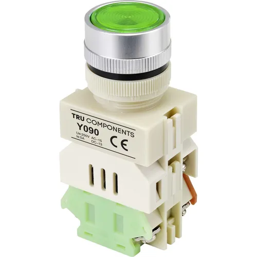 TRU COMPONENTS TC-9219084 Y090 Drucktaster 250 V/AC 5 A 1 x Ein/(Ein) tastend...