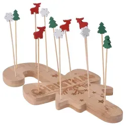 Excellent Houseware Serviertablett, Braun, Naturmaterialien, 14x12.5x25 cm, Tischkultur & Servieren, Servierplatten