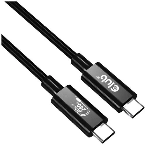 Club3D USB 4 Typ C Kabel 240W - Sonstige - Hochgeschwindigkeitskabel mit 20Gbps und 4K Unterstützung, ideal für schnelle Datenübertragung und leistungsstarkes Laden.