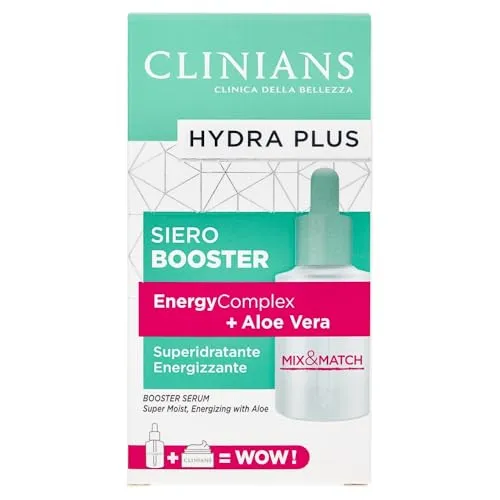 CLINIANS | Hydra Plus Booster Serum, Dermatologisch Getestet, Made in Italy, 30 ml
