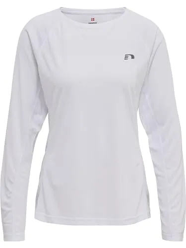 Newline Damen Women Core Running L/S T-Shirt, Weiß, XL EU