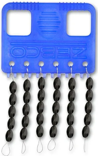 Zebco Silikon-Stopper oval S schwarz