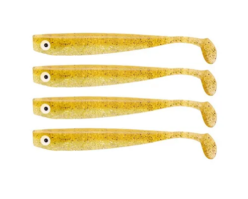 Dekohelden24 Kunstköder Zanderbait 16cm Goldglitter, Angelköder, Kunstköder, Zanderbait, Zande