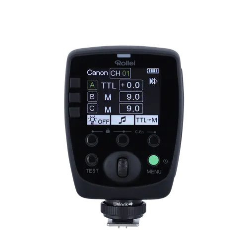 Rollei Profi Funksender Mark II universal - Kabellose Fernauslöser mit hoher Reichweite und zuverlässiger Signalübertragung für professionelle Fotografie.