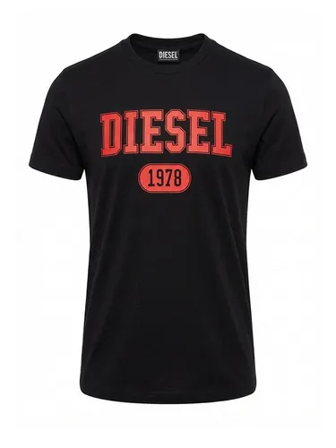 Diesel Rundhalsshirt Slim Fit T-DIEGOR 1-A in Schwarz (L) von Diesel