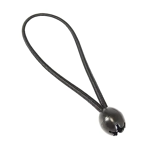 Dreamprint 50x Spanngummi mit Kugel 250 mm Schwarz - Gummiseile für vielseitige Anwendungen im Innen- und Außenbereich, reißfest und witterungsbeständig – ideal für Camping, Bau und Werbetechnik.