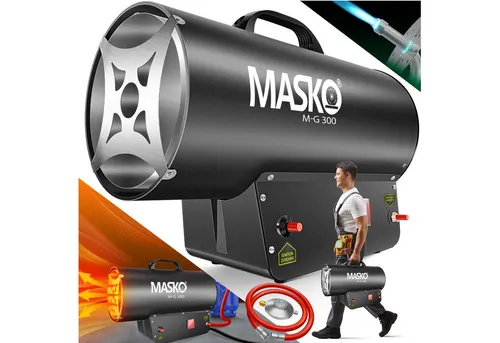 MASKO Heizgerät, 30000 W, Gasheizgebläse Gasheizer Heizkanone Gasheizstrahler Bauheizer