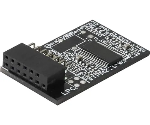 ASRock Rack TPM 2.0 Modul - Infineon SLB9665 - Festplatten-Zubehör für sichere Datenverschlüsselung, unterstützt Windows BitLocker und moderne Motherboards wie X299 und AM4.