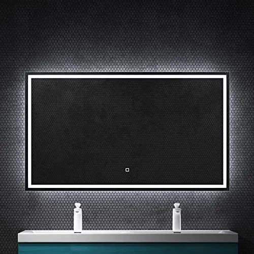 Mai & Mai LED Bad-Spiegel 120x70cm mit Touchschalter - Eleganter LED Bad-Spiegel mit Antifog-Schicht für stets klare Sicht. Maße: ca. 1200x700 mm. Die einstellbare Lichtintensität und Memory-Funktion sorgen für individuelle Beleuchtung und Komfort im Badezimmer.