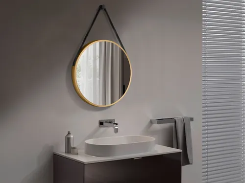 Badspiegel Talos in gold von Talos