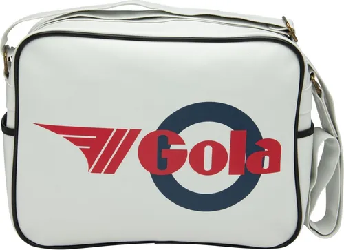 Gola Redford Mod White/Black Umhängetasche - Hochwertige Umhängetasche mit ansprechendem Design, exakter Verarbeitung und idealen Maßen von 37 x 28 x 11 cm für den täglichen Gebrauch.