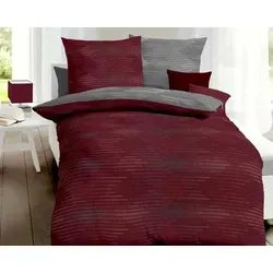 Kaeppel Wendebettwäsche Ikat, Mako-Satin 2-teilig in rot von Kaeppel